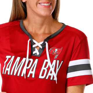 Thumbnail 3: Tampa Bay Buccaneers Tampa Bay Buccaneers Womens Short Sleeve Jersey Top by NFL 