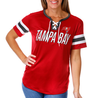 Thumbnail 1: Tampa Bay Buccaneers Tampa Bay Buccaneers Womens Short Sleeve Jersey Top by NFL 