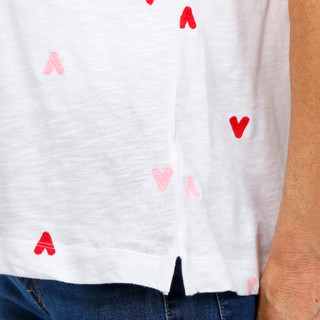 Thumbnail 3: Philosophy Philosophy Womens Short Sleeve Valentines Hearts Tee 
