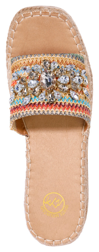 Thumbnail 2: White Mountain White Mountain Womens Stitch Wedge Sandals 