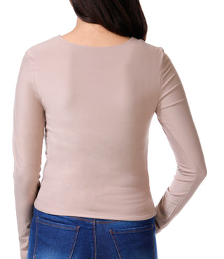 Thumbnail 3: Pink Rose Pink Rose Juniors Long Sleeve 2 Pk Solid Tops 