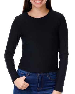 Thumbnail 5: Pink Rose Pink Rose Juniors Long Sleeve 2 Pk Solid Tops 