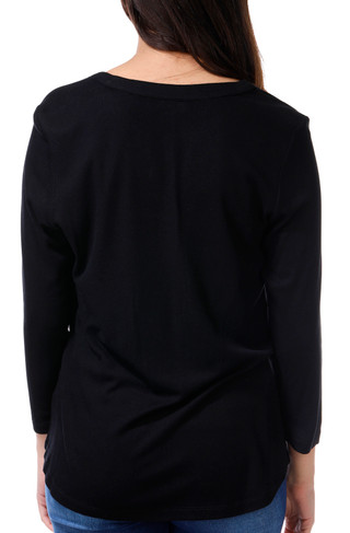 Thumbnail 2: Skyes The Limit Skye's the Limit Juniors Long Sleeve Quarter Buttoned Top 