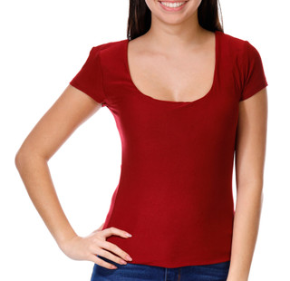 Thumbnail 1: Derek Heart Derek Heart Juniors Solid Short Sleeve Top 