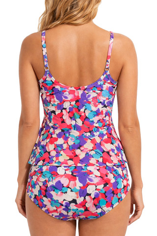 Thumbnail 2: BEACH PARTY Beach Party Womens Cross Front Tankini Swimsuit Set 