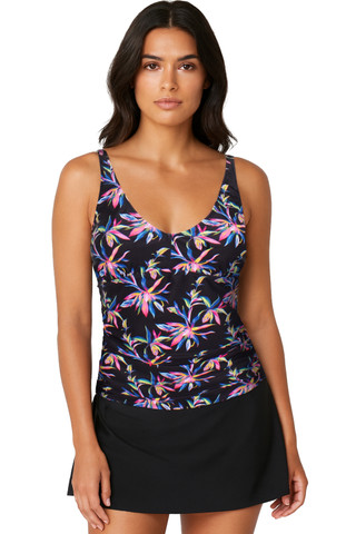 Thumbnail 1: Caribbean Sand Caribbean Sand Womens Print Two Piece Skirtini Swimsuit Set 