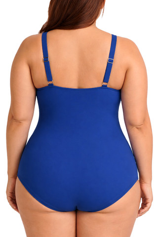 Thumbnail 2: BEACH PARTY Beach Party Plus Shimmering Twist One Piece Swimsuit 