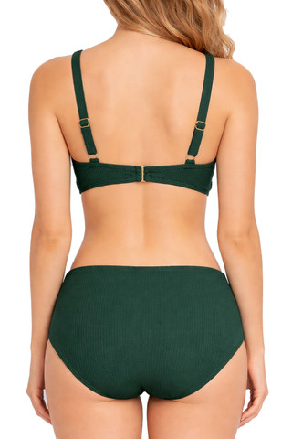 Thumbnail 2: Caribbean Sand Caribbean Sand Womens Solid Textured Two Piece Swimsuit 
