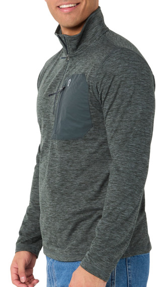 Thumbnail 2: Free Country Free Country Mens Long Sleeve 1/4 Zip Space-Dye Shirt 