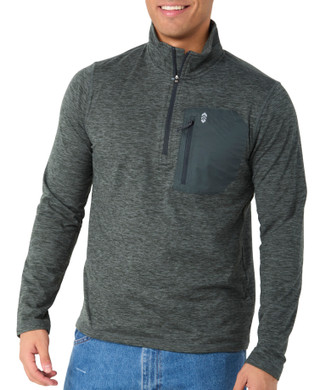Thumbnail 1: Free Country Free Country Mens Long Sleeve 1/4 Zip Space-Dye Shirt 