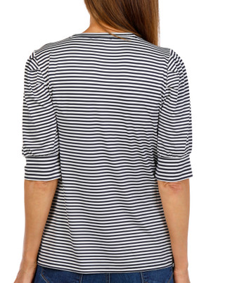 Thumbnail 2: Tommy Hilfiger Tommy Hilfiger Womens Puff Elbow Sleeve Stripe Top 