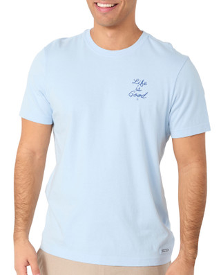 Thumbnail 1: Life is Good Life Is Good Mens Short Sleeve Good Vibes Parrot Tee 