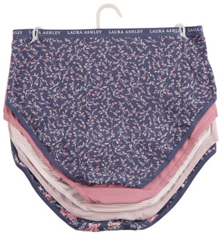 Thumbnail 2: Laura Ashley Laura Ashley Womens 5 Pk Brushed Microfiber Brief Panties 