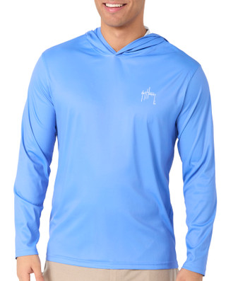 Thumbnail 1: Guy Harvey Guy Harvey Men's Long Sleeve Marlin Springs Hooded Shirt 