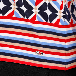 Thumbnail 3: Tommy Hilfiger Tommy Hilfiger Womens Short Flutter Sleeve V-Neck Print Top 