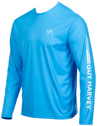 Thumbnail 2: Guy Harvey Guy Harvey Mens Long Sleeve Marlin Ripped Graphic Shirt 