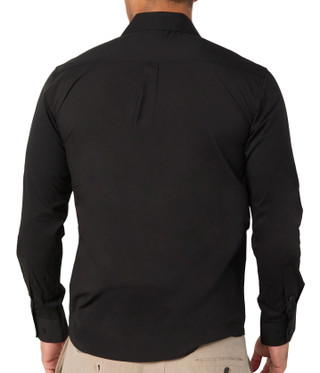Thumbnail 4: Chaps Chaps Mens Long Sleeve Solid Buttoned Dress Shirt 