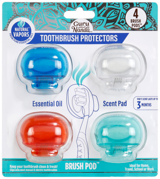 Thumbnail 1: GURUNANDA Gurunanda 4 Pk Toothbrush Brush Pod Protectors 