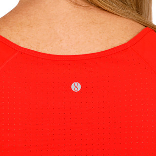 Thumbnail 2: Layer 8 Layer 8 Womens Active Short Sleeve Easy Runner Scallop Top 