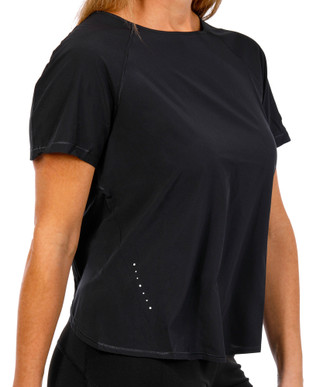 Thumbnail 3: Layer 8 Layer 8 Womens Active Short Sleeve Easy Runner Scallop Top 