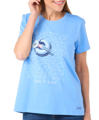 Thumbnail 1: Life is Good Life Is Good Womens Take it Easy Poolside Graphic T-Shirt 