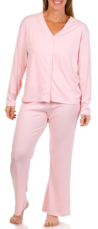 Thumbnail 1: SINCERELY JULES Sincerley Jules Womens 3 Pc Brushed Pointelle Pajama Set 