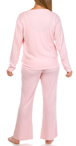 Thumbnail 5: SINCERELY JULES Sincerley Jules Womens 3 Pc Brushed Pointelle Pajama Set 