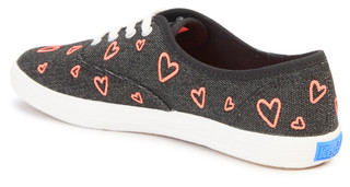 Thumbnail 4: Keds Keds Womens Denim Heart Embroidery Lace Up Sneakers 