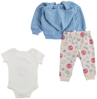 Thumbnail 3: Marvel Marvel Baby Boys 3 Pc Spider-Man Jacket Set 