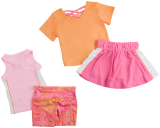 Thumbnail 2: Body Glove Body Glove Toddler Girls Active 4 Pc Shorts Set 