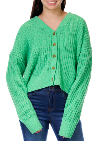 Thumbnail 1: Rip Curl Rip Curl Juniors Long Sleeve Neon Isles Buttoned Cardigan 