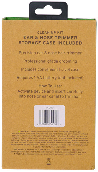 Thumbnail 2: Eddie Bauer Eddie Bauer Mens Clean Up Kit Ear & Nose Trimmer 