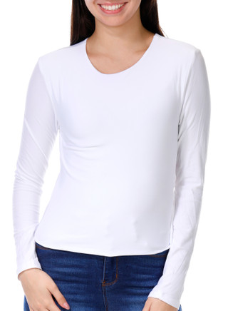 Thumbnail 1: 7TH & HUDSON 7th & Hudson Juniors Long Sleeve Solid Top 