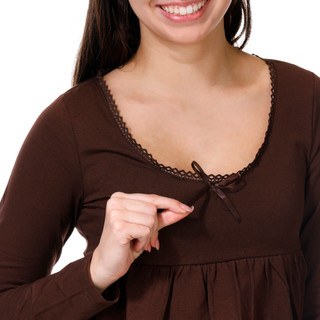 Thumbnail 2: Jolie & Joy Jolie & Joy Juniors Long Sleeve Lace Trim Top 