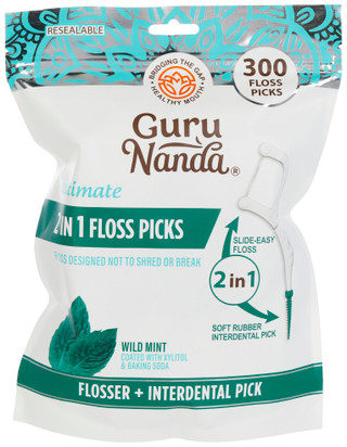 Thumbnail 1: GURUNANDA Gurunanda 300 Pk Ultimate 2-in-1 Floss Picks 
