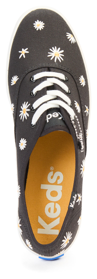 Thumbnail 2: Keds Keds Womens Canvas Daisy Embroidery Lace Up Sneakers 