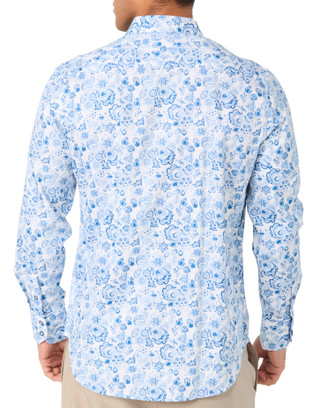 Thumbnail 3: ROBERT GRAHAM Robert Graham Mens Long Sleeve Floral Button Down Shirt 