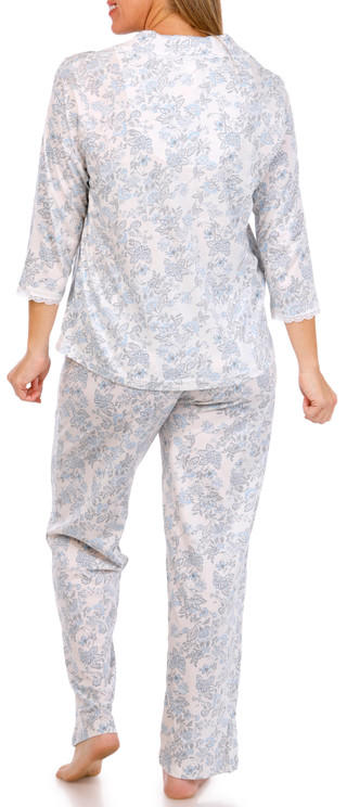 Thumbnail 3: SOPHIA Sophia Womens 2 Pc Long Sleeve Pajama Pants Set 