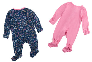 Thumbnail 2: HUGGIES Huggies Baby Girls 2 Pk Footed Coveralls 