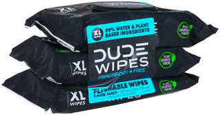 Thumbnail 1: DUDE WIPES DUDE Wipes Mens XL Fragrance-Free Flushable Wipes 3 Pack 