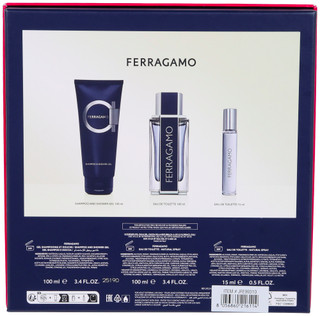 Thumbnail 2: FERRAGAMO Ferragamo Mens 3 Pc Intense Leather Eau de Parfum Set 