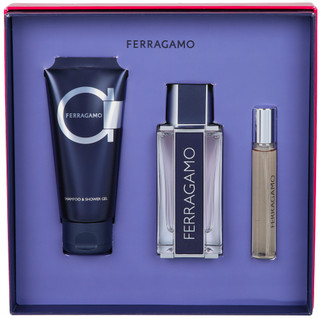 Thumbnail 1: FERRAGAMO Ferragamo Mens 3 Pc Intense Leather Eau de Parfum Set 