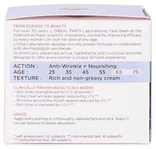 Thumbnail 2: L'OREAL L'Oreal Paris Wrinkle Expert 65+ Anti-Wrinkle Night Cream 