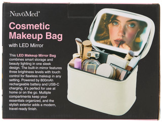 Thumbnail 2: Nuvo Med Nuvo Med Cosmetic Makeup Bag with LED Lighted Mirror 