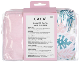 Thumbnail 2: CALA Cala 2 Pc Shower Cap & Hair Turban Set 