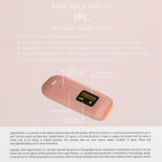 Thumbnail 2: Bliss Bliss Rose Gold Rescue Intense Pulse Light Hair Remover 