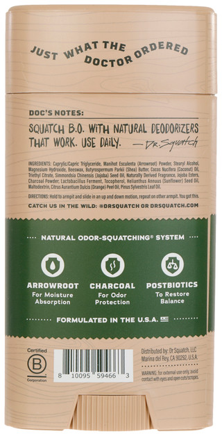 Thumbnail 2: DR. SQUATCH Dr. Squatch Men's Pine Tar Natural Deodorant 