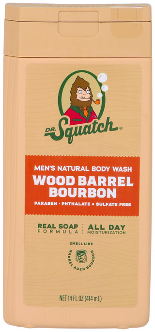 Thumbnail 1: DR. SQUATCH Dr. Squatch Men's Wood Barrel Bourbon Natural Body Wash 