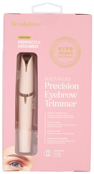 Thumbnail 1: Brookstone Brookstone Precision Eyebrow Trimmer & Built-in LED 
