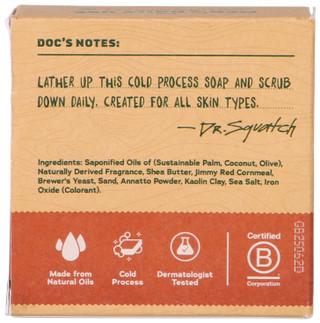 Thumbnail 2: DR. SQUATCH Dr. Squatch Men's Wood Barrel Bourbon Natural Soap Bar 